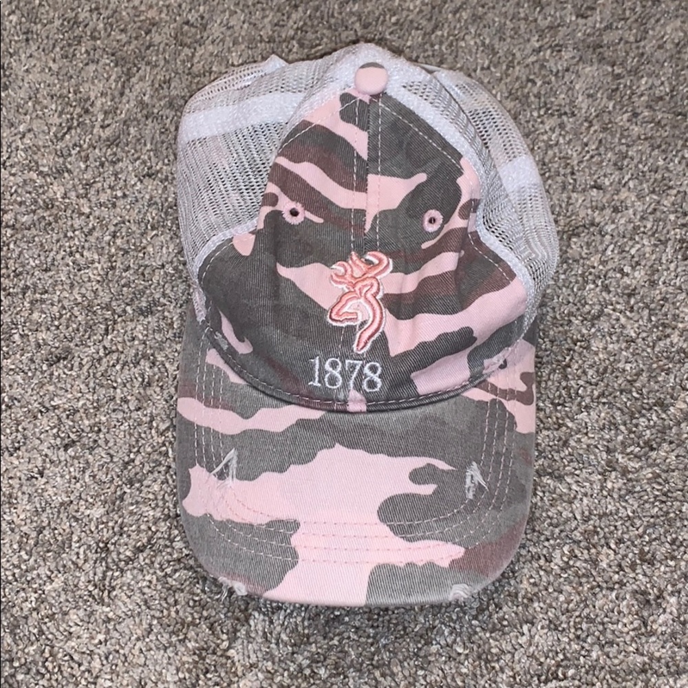 BROWNING PINK CAMO HAT